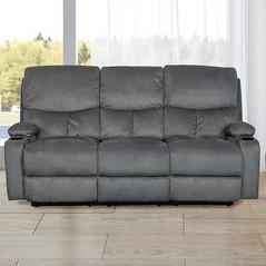 Faro 3 Seater  Recliner Grey
