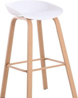 Block White Bar Stool