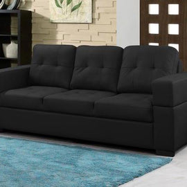 Ontario 3 Seater Rhino Fabric Black