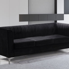 Turin Black 3 Seater