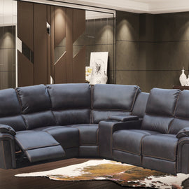 Henry Corner Recliner Brown