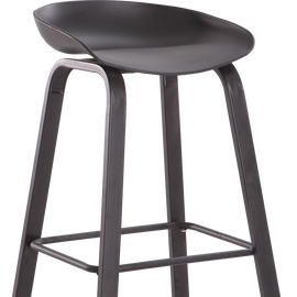 Block Black Bar Stool
