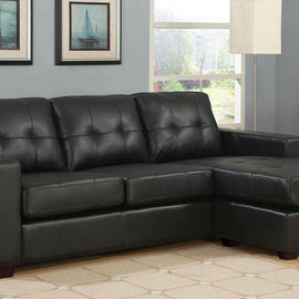 Jazz 3 Seater Corner Chaise Black