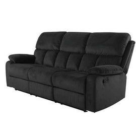 Faro 3 Seater Recliner Black