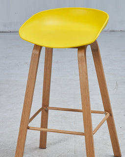 Block Yellow Bar Stool