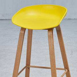 Block Yellow Bar Stool