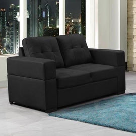 Ontario 2 Seater Rhino Fabric Black