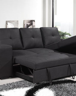 Rolleston Reversible Sofa Bed Black